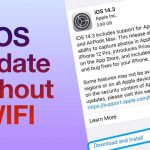 Apple Need WIFI to Update