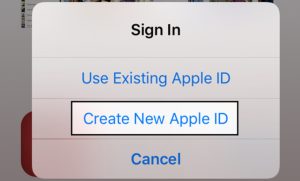 apple id create account