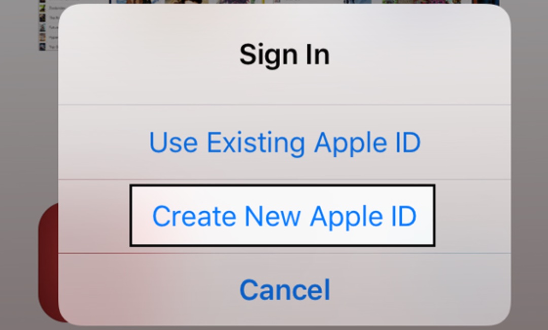 apple id create account