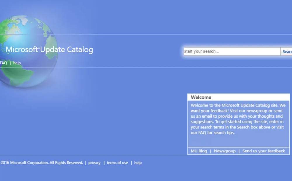 Microsoft Update Catalog