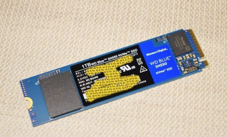 Western Digital Blue SN550 1TB NVMe M.2 SSD