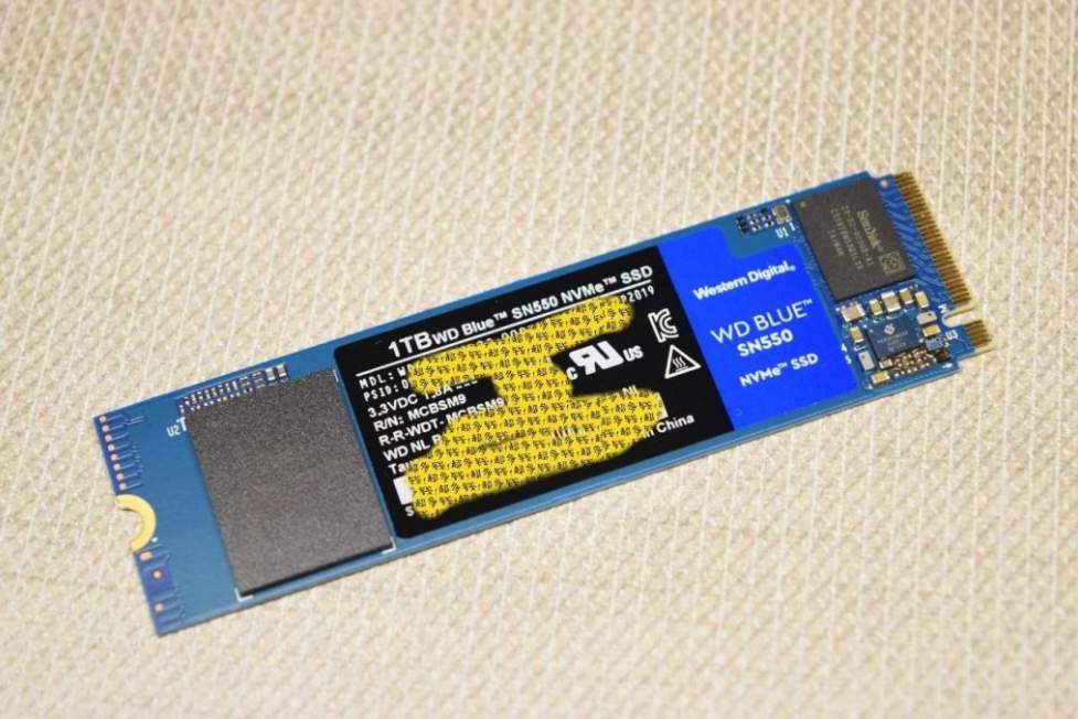 Western Digital Blue SN550 1TB NVMe M.2 SSD