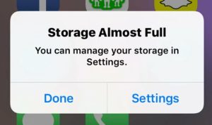 iPhone Storage Full
