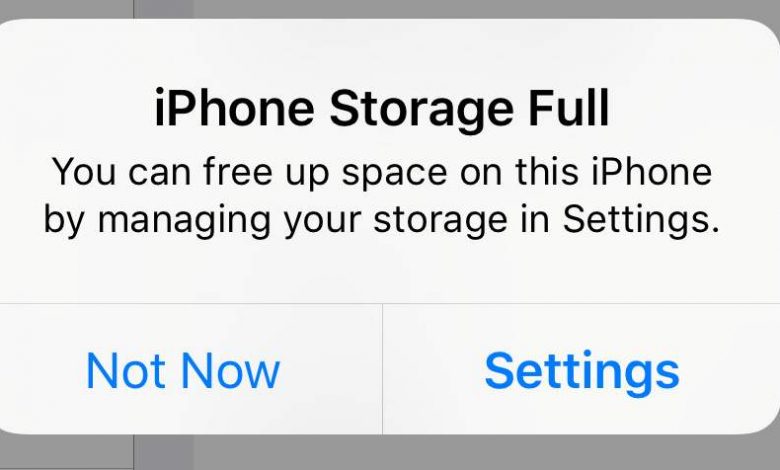 iPhone Storage Full