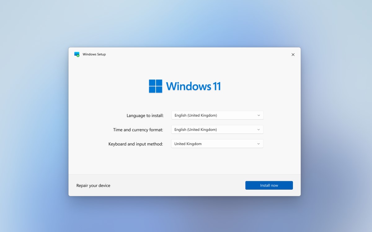 Install Windows 11