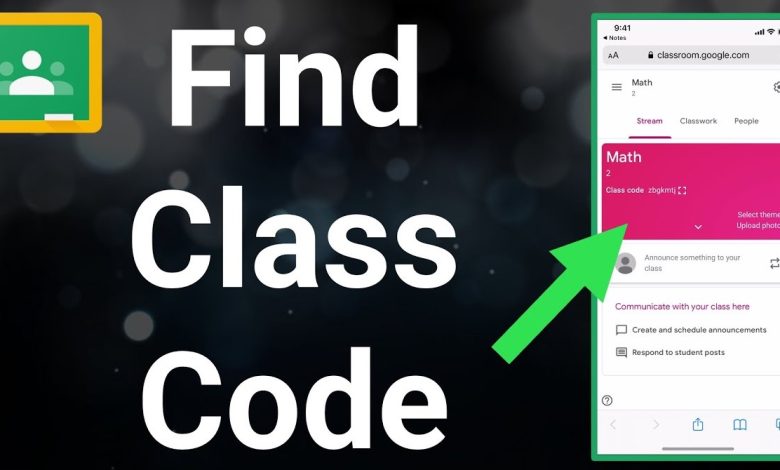 Google Classroom Code