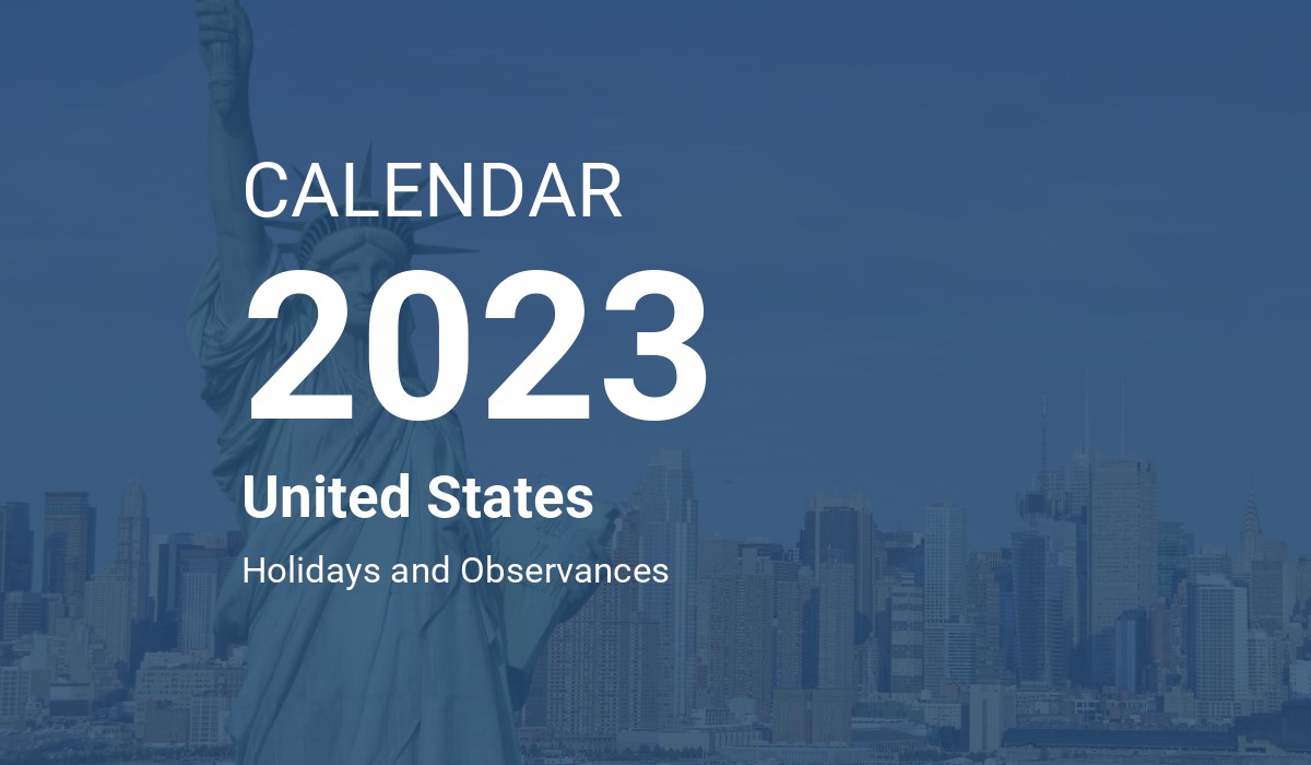 US Calendar 2023