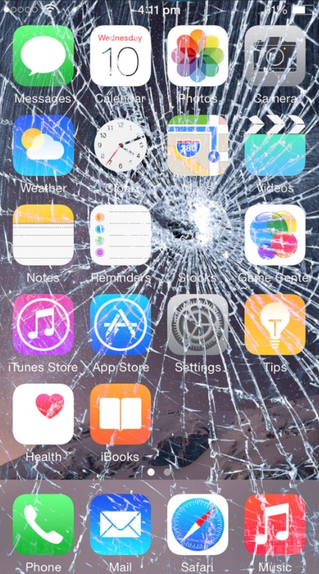 Broken Screen Wallpaper 4K for iPhone